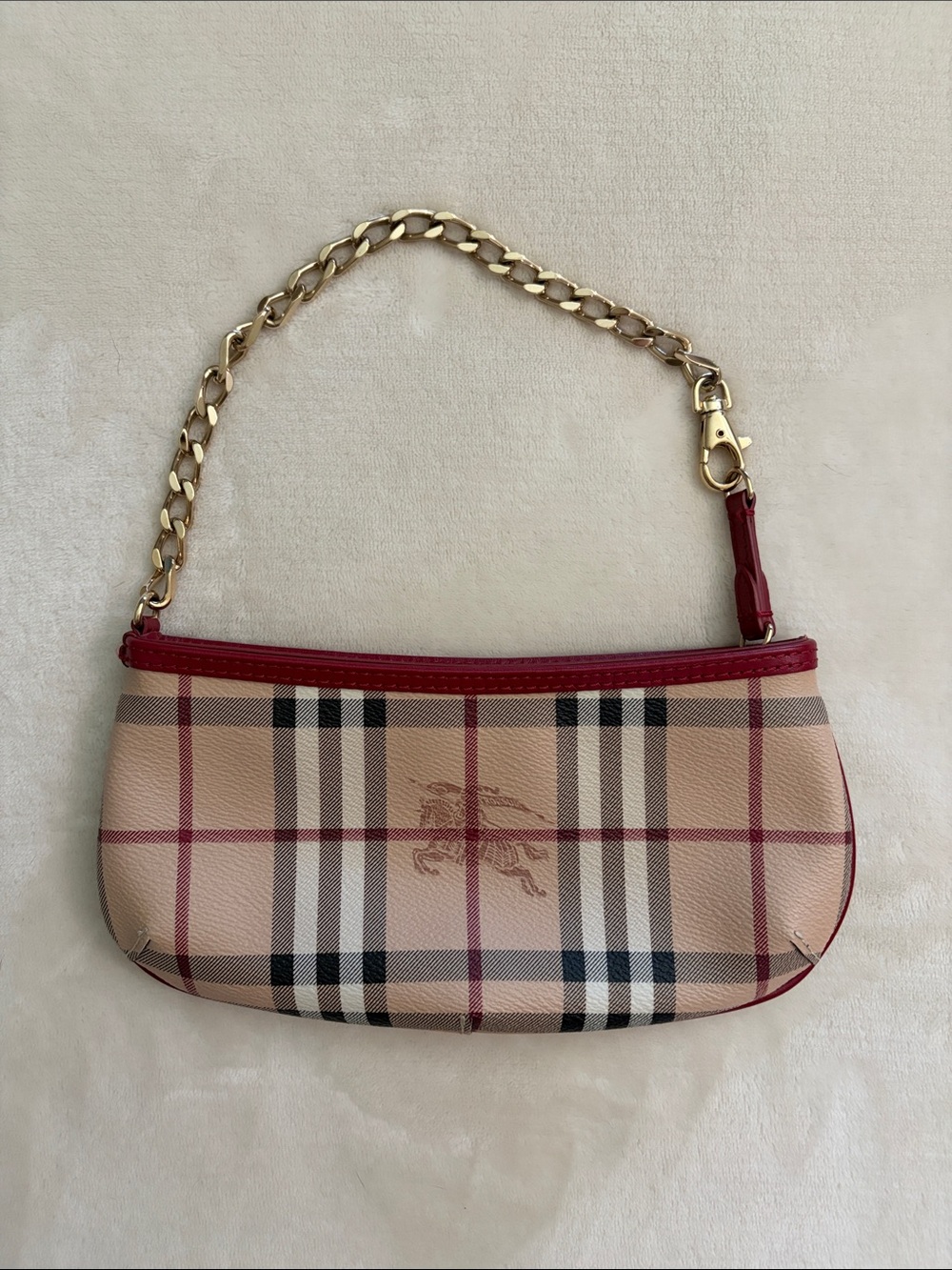 Burberry Haymarket Check Clara Pochette - Picture 5 of 8